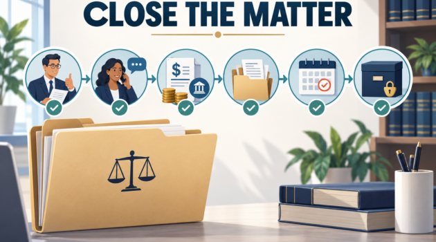 A Matter Isn’t Finished Until the Office Closes It